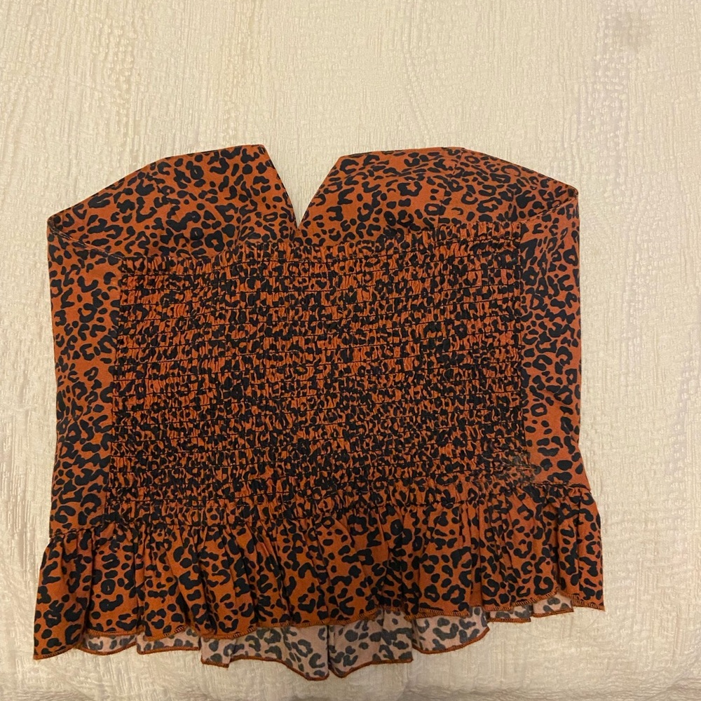 Orange Patterned Top - image 2